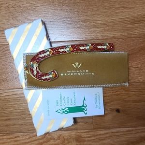 1989 Wallace Silversmiths Candy Christmas Ornament